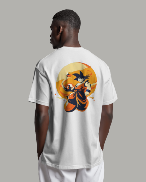 Men's Super Saiyan Goku Oversized Graphic T Shirt