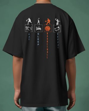 Men's Basketball Life Routine Oversized T-Shirt