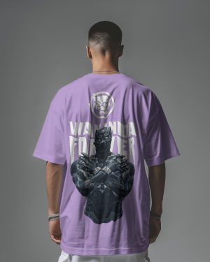 Men's Wakanda Forever Graphic Oversized T Shirt