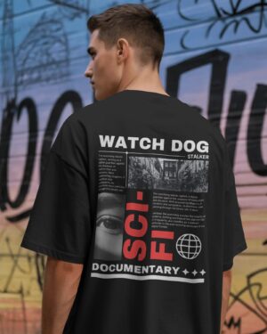 Men’s Watch Dog Stalker Oversized T-Shirt