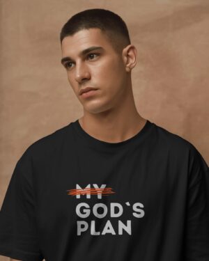 Men's God’s Plan Typography Oversized T-Shirt